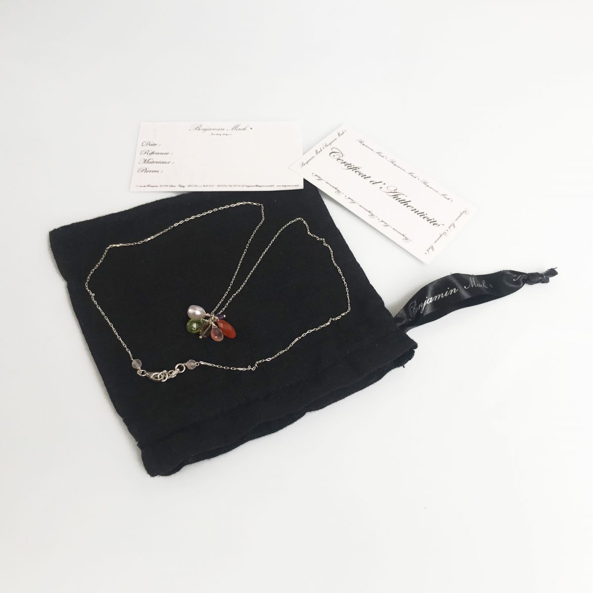 pochette coton, certificat d'authenticité